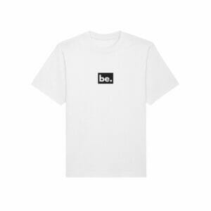 be. - oversized unisexshirt weiss